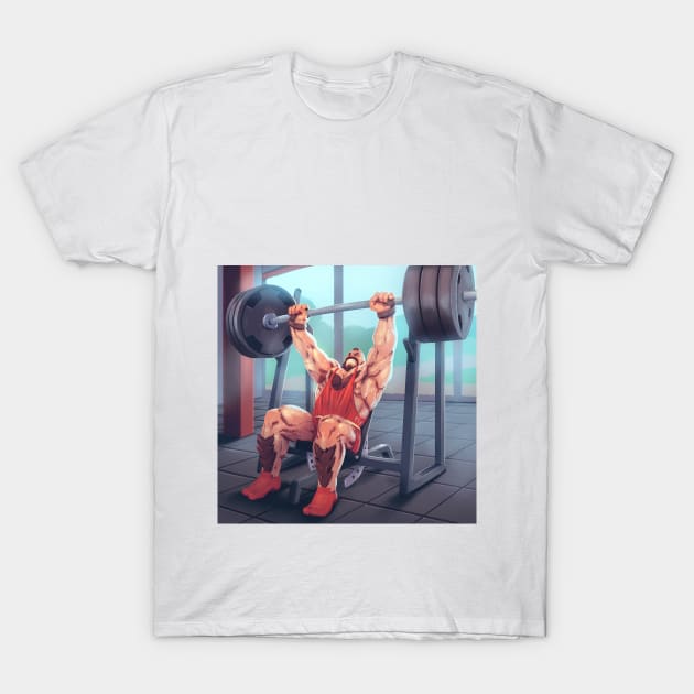 Workout Zangief T-Shirt by HeyJay